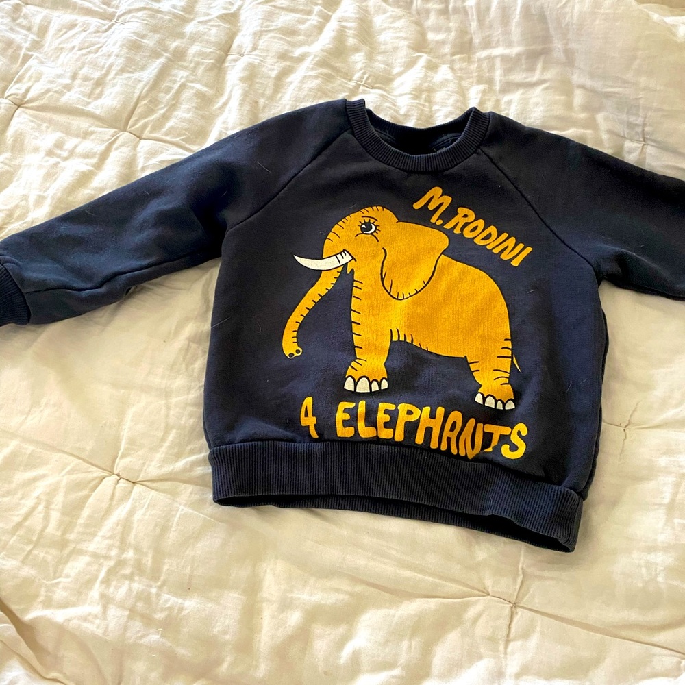 Mini Rodini 4 Elephants Sweatshirt.